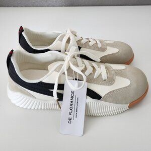 NWT De Florance sneakers!  DF Cloudea Italy Lightweight Beige Black shoes